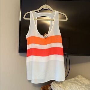 BB DAKOTA Pink and Orange Tank Top Size Small NWT NEW